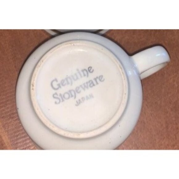 Restaurant Coffee Mugs 3" Tall 3.25" Diameter White With Brown Band - Picture 4 of 7